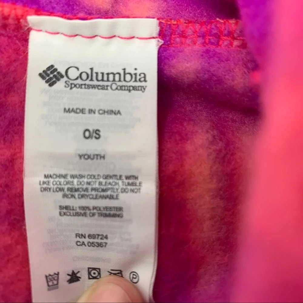Columbia pink fleece winter‎ hat